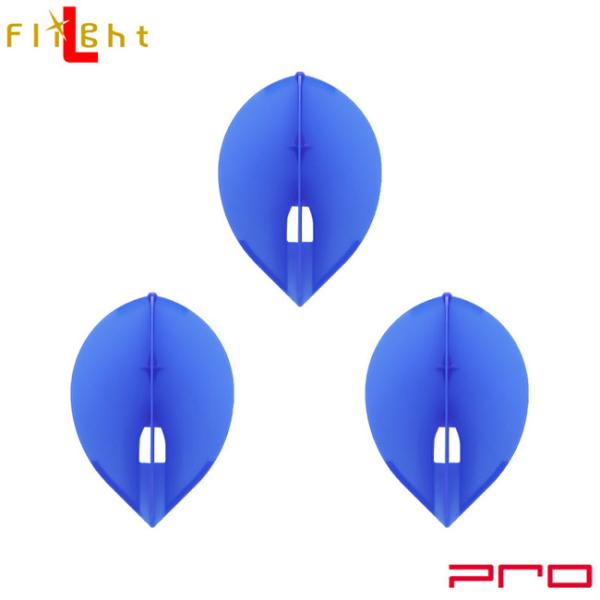 L-style(エルスタイル) L-Flight PRO(エルフライト プロ) 無地 ティアドロップ ブルー (ダーツ フライト)