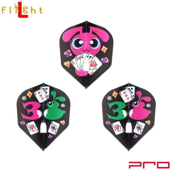 L-style(エルスタイル) L-Flight PRO(エルフライト プロ) Princess Series 佐々木沙綾香 ver.1 シェイプ ブラック 佐々木沙綾香選手モデル (ダーツ フライト)