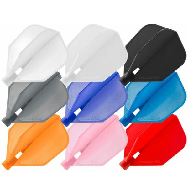 ■商品仕様スペックデータ形状：シェイプ内容量：3個 ■商品説明耐久性の高い素材から作られた一体成型フライト。グルーピングなどフライトが接触した場合には回転し、ぶつかって外れることはありません。重さは一般的な一体成型と同じ重さで、違和感なく以...