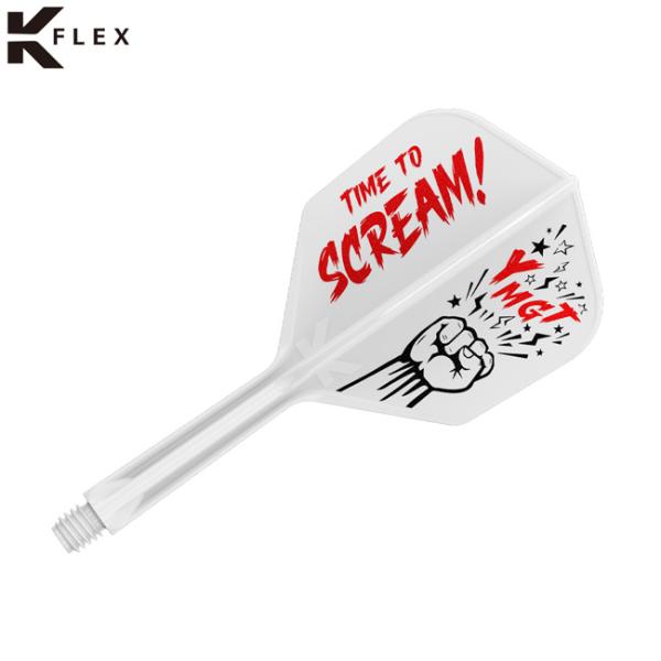 ダーツ k TARGET(ターゲット) SCREAM K-FLEX シェイプ ホワイト 山形明人
