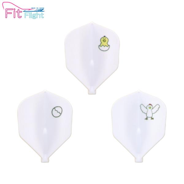 ■商品仕様スペックデータ形状：シェイプ内容量：3個■商品説明(2025.12.6 発売商品)D.CRAFTオリジナルデザインフライトに新作が登場！卵からヒヨコが誕生し、ニワトリへ成長する様子を3枚1組で表したユニークなデザインです。Fit ...