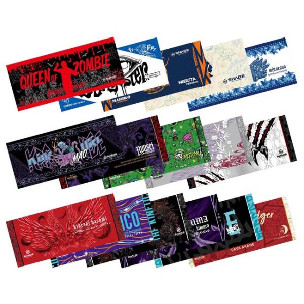 ■商品仕様スペックデータサイズ(約)：H34.0cm×W85.0cm素材：ポリエステル、綿■商品説明(2025.8.22 新デザイン追加)SHADEプレイヤー達それぞれの個性が光るデザインのフェイスタオルです。ハウスや大会のみならず、日常生...