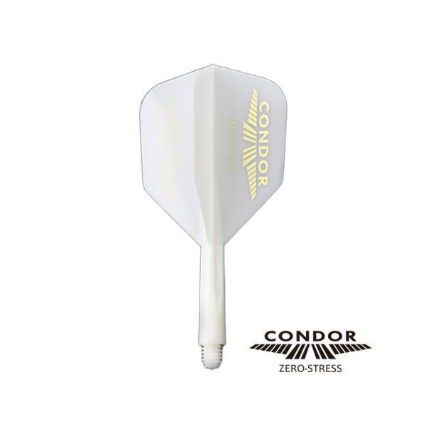 ダーツ フライト CONDOR コンドル コンドルロゴ スモール ホワイト/ゴールド