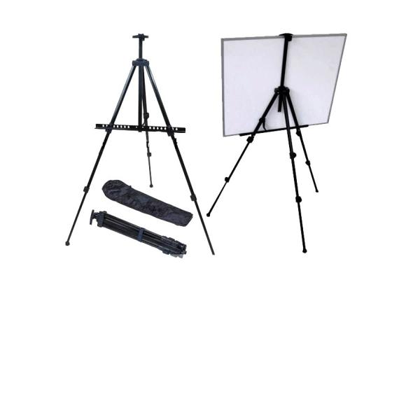 LEDボード・絵画などの展示に最適なスタンド挟める高さ：最大80cm折りたたみ後の長さ：55cm重量：約1.5kg付属品：ソフトケースイーゼル 折りたたみ アルミ 製 イーゼル 55 - 155cm 折り畳みイーゼル イーゼル スタンド 絵...