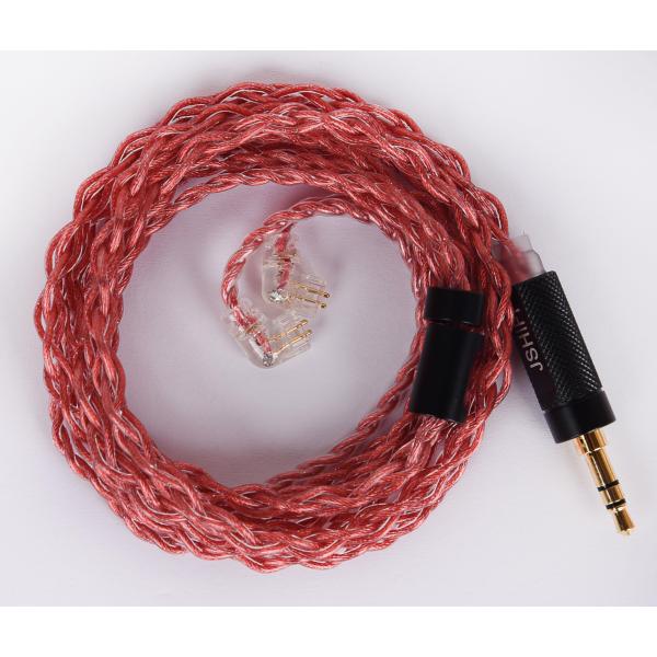 JSHiFi-Sugarリケーブル 無酸素銅線材 イヤホンアップグレードケーブルステレオ イヤフォンケーブル (QDC3.5mm)