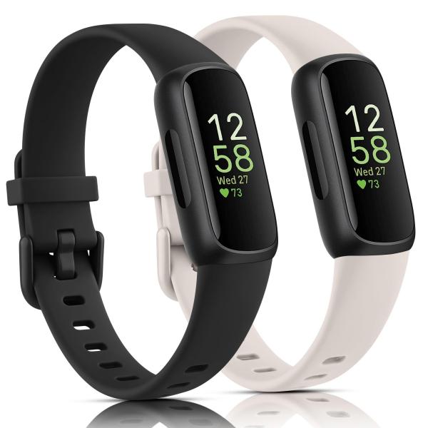 2枚YGTBSR バンド Fitbit Inspire 3/2/1/HR対応 伸縮性のある調節可能な用リストバ クイックリリース機能