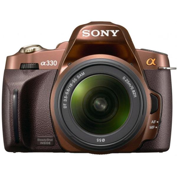 SONY デジタル一眼レフカメラ α330 ズームレンズキット ブラウン DSLRA330L/T