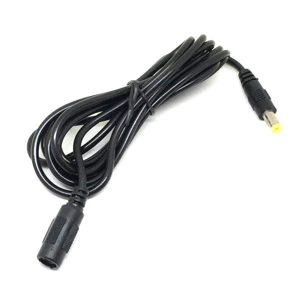 延長コード 直流電源 延長ケーブル 2m 黒 1A用  5.5mm×2.1mm  5.5x2.1 5.5x2.5  DC12V LED照明器具用 1アンペア用