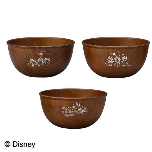 高い素材 ディズニー チップ デール トリオボウル