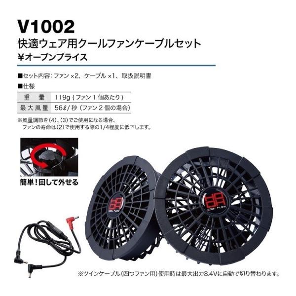 V1001 大風量ファンセット 10V datemono_v1002_2