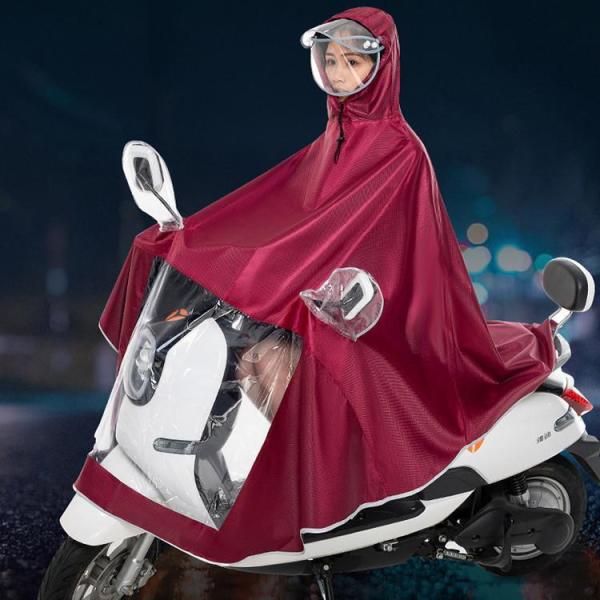 レインコート 自転車 メンズ レディース レインポンチョ  クリアツバ(取り外し可)  完全防水  バイク用レインウェア　梅雨 雨具 通学通勤 男女兼用