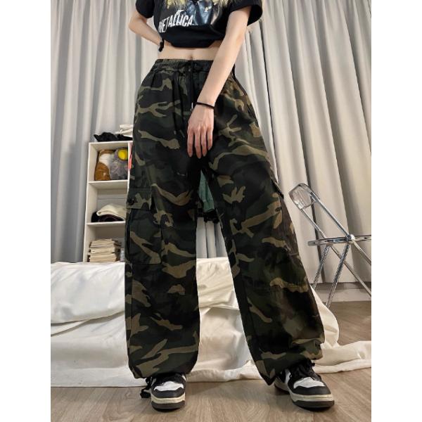 迷彩 メンズ ダンスパンツ パンツ ダンス衣装 カーゴパンツ カジュアル ミリタリーパンツ レディース 作業着 カモフラ柄 ゆったり 大きいサイズ ジ