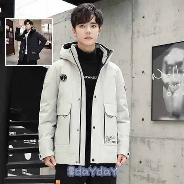 ダウンジャケット メンズ 軽量 ダウンコート 冬物 冬服 アウター 大きいサイズ 黒 グレー ブラック フード付き 防寒 彼氏 男性 M L Xl Xxl 3xl Dayday 01b16 Nwt270 Day Day Shop 通販 Yahoo ショッピング