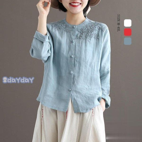 新品未使用♡ノーリーズ24ssリネン2wayシャツ長袖ブラウス麻ゆったりタグ付b 新品未使用♡ノーリーズ24ssリネン2wayシャツ長袖ブラウス麻