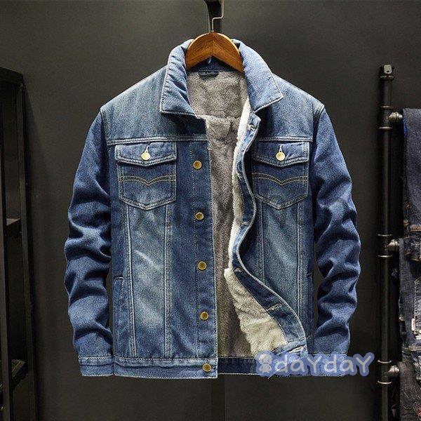 デニムジャケット メンズ Gジャン 裏起毛 デニムシャツ 長袖