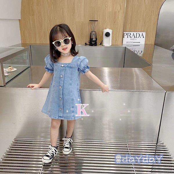 子供服 ワンピース キッズ 女の子 夏服 半袖 デニムワンピース 韓国子ども服 ベビー服 子供ドレス 結婚式 誕生日 七五三 赤ちゃん お姫様  おしゃれ 可愛い 新品 zh0503-clty86 day day shop 通販 