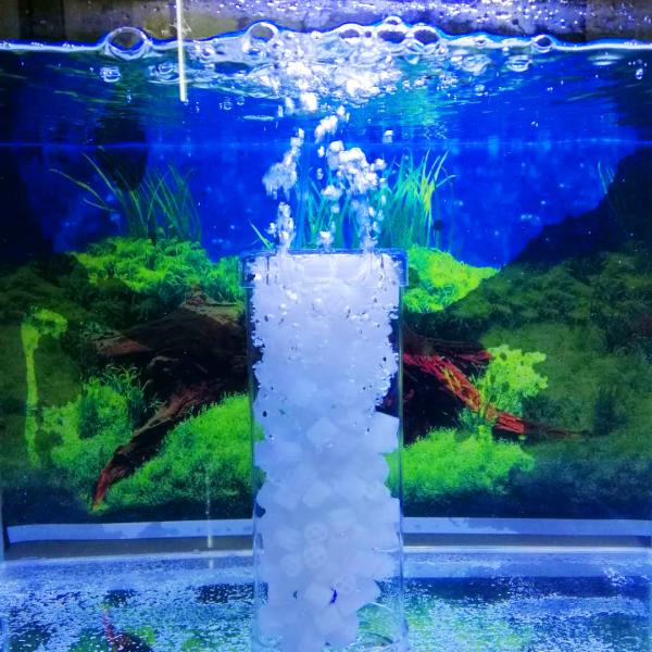 20cm 流動フィルター アクリル製 流動ろ過 サブ プレフィルタ