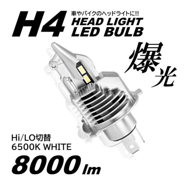 バイクヘッドライト h4 バイクledライト 1個 ホンダ カワサキ スズキ バリオス ZII ニンジャ ゼファー CB400FOUR ホーネット250 フォルツァ 002