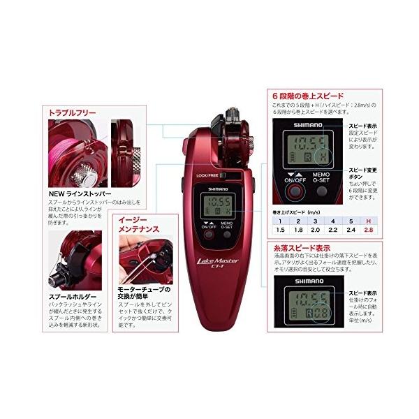 シマノ Shimano ワカサギ Of 電動リール 17 Ct T レイクマスター Ct T クリスタルブラック Rao Days 17 Of Magic