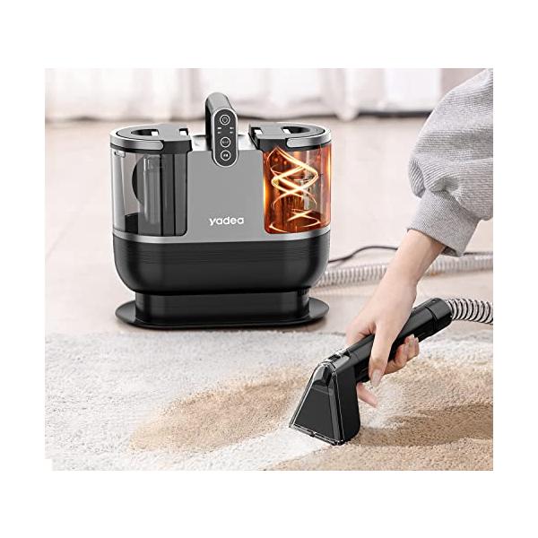 【60度お湯生成×15000Pa強力吸引】カーペットクリーナー 加熱式　セール中 60度お湯生成×15000Pa強力吸引】加熱式 カーペット洗浄機 車用掃除機