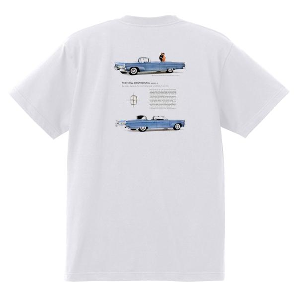 アドバタイジング リンカーン 白 Ｔシャツ 60 59 58 57 コンチネンタル プレミア ロカビリー オールディーズ アドバタイズメント P1340 黒地に変更可
