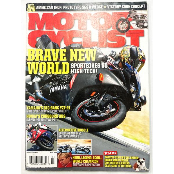 [Release date: February 28, 2025]アメリカの雑誌「MOTORCYCLIST」です。表紙に汚れ・擦れございます。