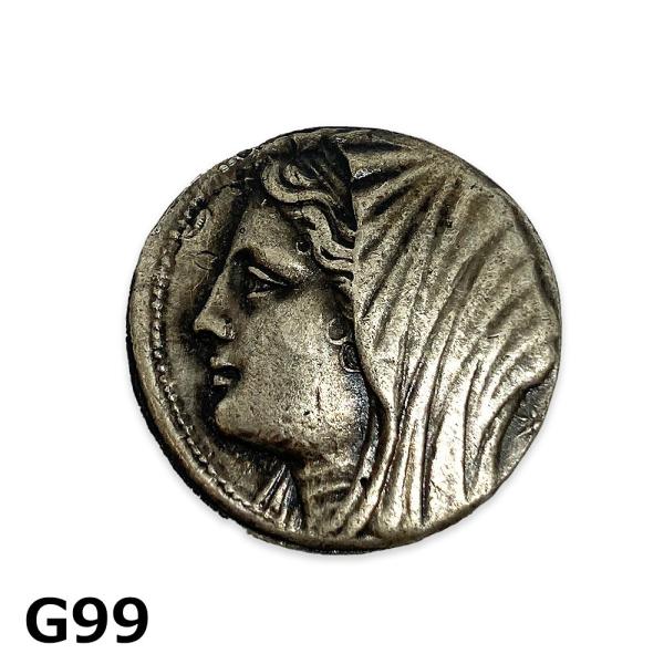 観賞用コイン 古代ギリシャ フィリスティス 戦車 銀貨 硬貨 コイン 240~215BC アンティーク  G99