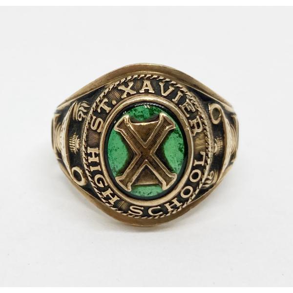 ST. XAVIER HIGH SCHOOL カレッジリング 1965年 ST.XAVIER HIGH SCHOOL セント・ザビエル高校 27号 カレッジ