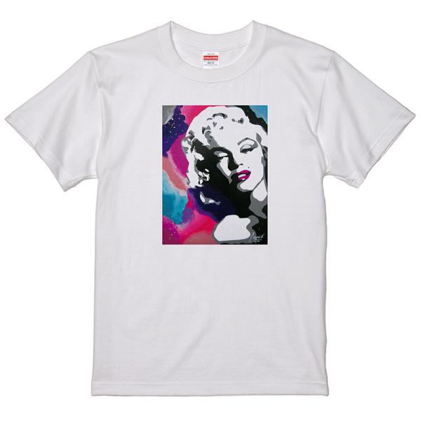 マリリン Tシャツ マリリンモンロー フィフティーズ 白地 イラスト