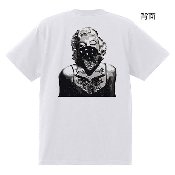 マリリンモンロー？ Tシャツ バンド パンク ロック ゴス 白地 S/M/L/XL