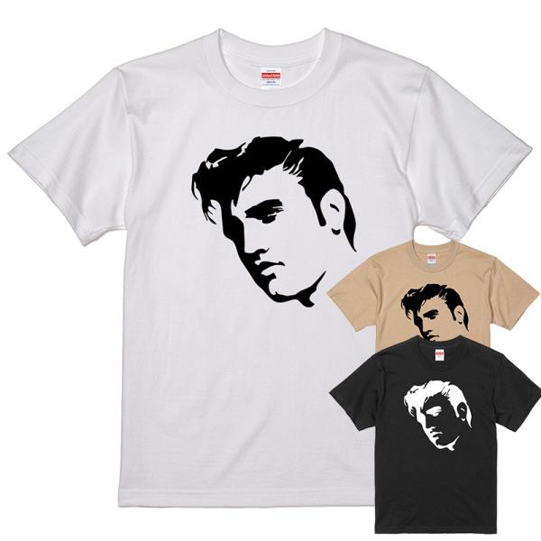 エルビス プレスリー ? Tシャツ 1950s (白/ライトベージュ/黒) 2