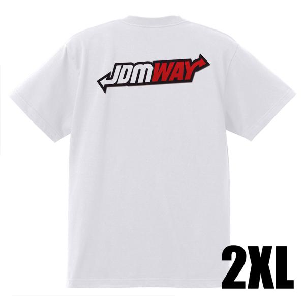 JDMWAY Tシャツ USDM ローライダー ドリフト H15 白 2XL XXL jdm 北米  走り屋 レクサス インフィニティ アキュラ