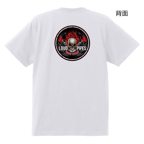 スカル Tシャツ トライバル H18 黒地へ変更可能 マッスル フォード 