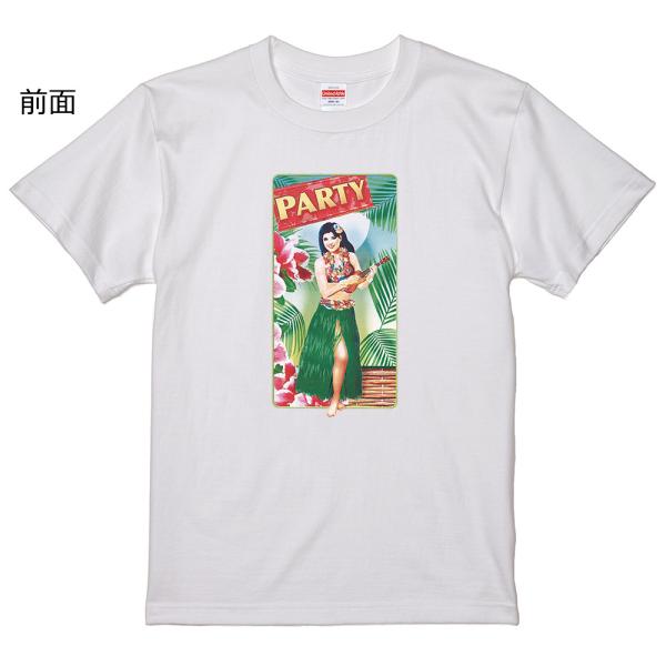 フラガール Tシャツ H66 ハワイアン ロカビリー 50s 60s 黒地へ変更可能 ハワイ フラ ホットロッド