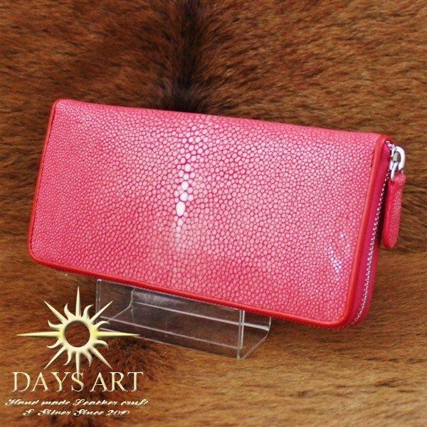 DAYSART 長財布 スティングレー メンズ ラウンドファスナー エイ