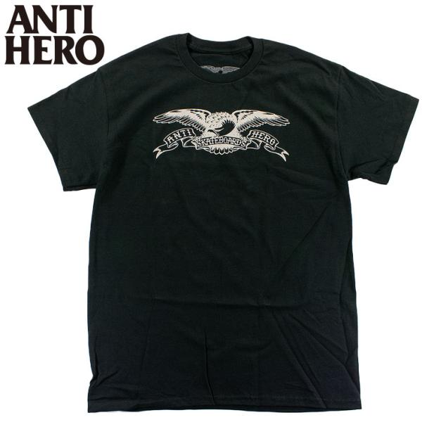 メンズ Tシャツ ANTIHERO アンタイヒーロー ロゴ 半袖TEE 丸首Tシャツ スケートボード ティーシャツ EAGLE SS TEE