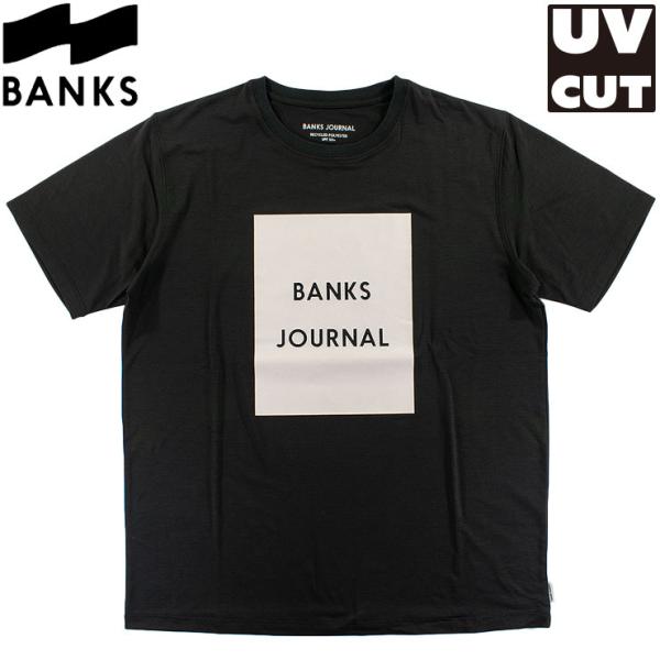 バンクス メンズ ラッシュガード UV UPF50+ 半袖 ラッシュTシャツ 紫外線対策 定番ロゴ BANKS ASMU1092