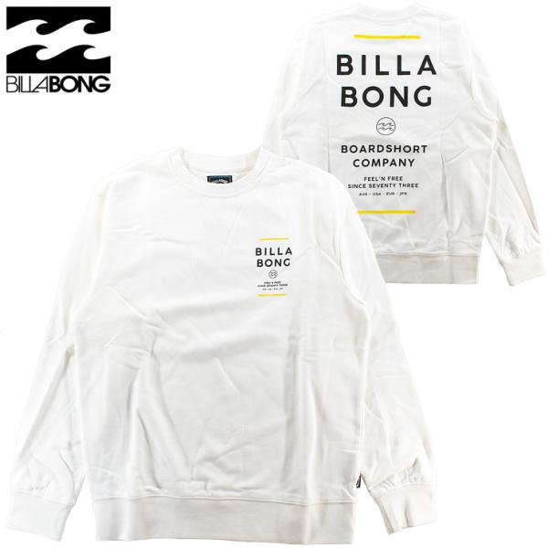 メンズ トレーナー スウェット クルー 長袖 レギュラーフィット サーフファッション ビラボン BILLABONG BF012001