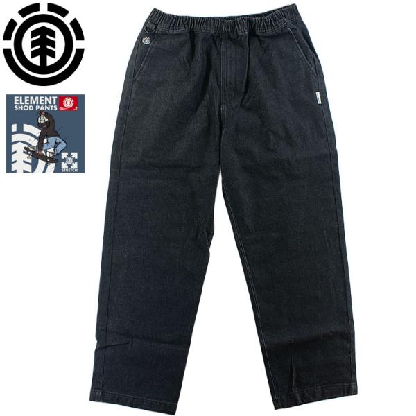ELEMENNT エレメント パンツ メンズ ショッドパンツ BF022700 ストレッチ デニムパンツ スケーター ボトムス