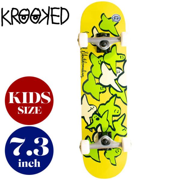クルキッド キッズ ジュニア スケートボード コンプリート 完成品 7.3inch コンプリートセット KROOKED BIRDS MINI