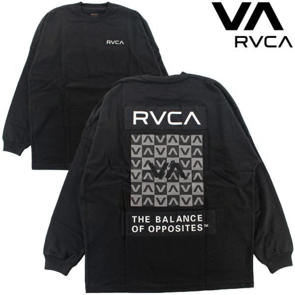 メンズ ロンT ルーカ 長袖 Tシャツ パッチバランス ビッグシルエット BE042060 ヘビーウェイト ルカ ユニセックス RVCA