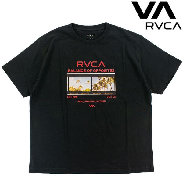 メンズ Tシャツ RVCA ルカ スタンダードフィット ヘビーウェイト 半袖 コットン フォトプリント TEE ルーカ BF04A207