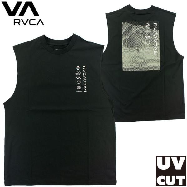 RVCA ルーカ メンズ ラッシュガード BF04A854 タンクトップ UVカット UPF50+ ノースリーブ 水陸両用 ハイブリット ルカ