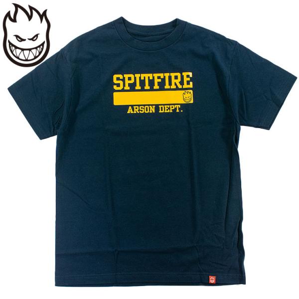 メンズ Tシャツ スピットファイア ロゴ 半袖TEE スケーターファッション ティーシャツ SPITFIRE ARSON DEPT. SS TEE