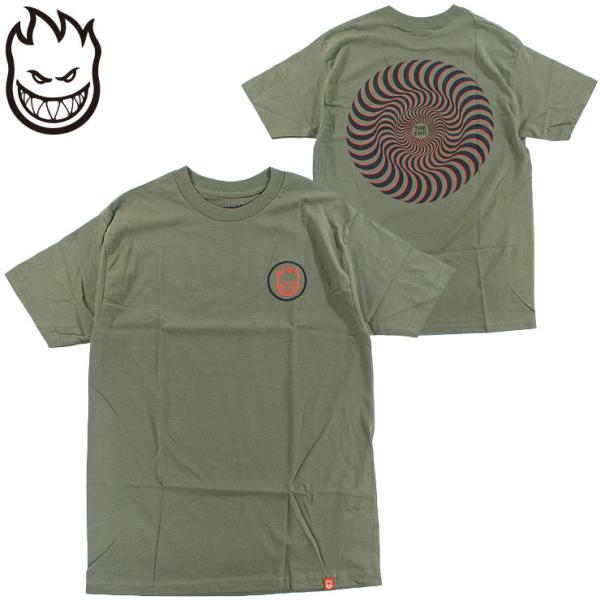 メンズ Tシャツ ロゴ 半袖TEE スケートボード ティーシャツ CLASSIC SWIRL OVERLAY TEE スピットファイア SPITFIRE
