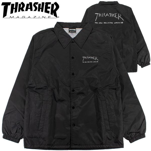 THRASHER スラッシャー コーチジャケット GONZ COACH JACKET メンズジャケット ウインドブレーカー ジャケット TH89150C