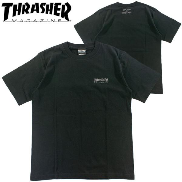 スラッシャー メンズ Tシャツ マグロゴ ショートスリーブ ゆったり ビッグシルエット スケボー THRASHER TH91450