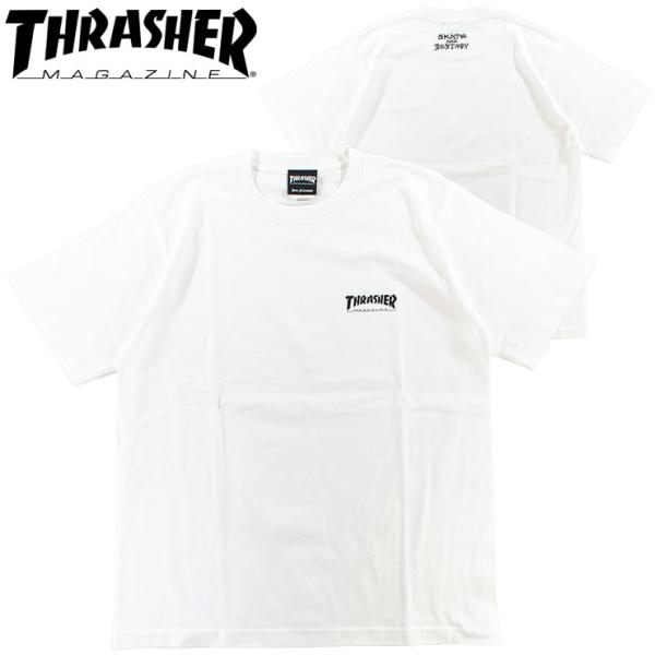 Tシャツ メンズ スラッシャー SKATE & DESTROY ルーズフィット SK8 スケートボード ストリート THRASHER TH91450