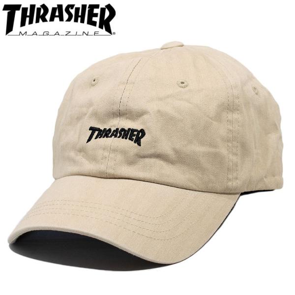 キャップ スラッシャー THRASHER ローキャップ THR-C01 マグロゴ 男女兼用 ユニセックス アジャスターキャップ