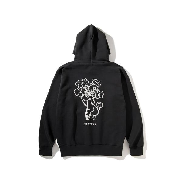 FLATLUX フラットラックス Living Hoodie Black パーカー メンズ レディース プルオーバー ビッグシルエット ストリート ブランド おしゃれ